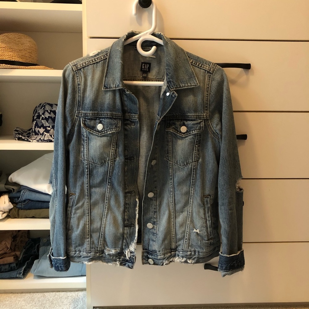 Gap | Distressed Denim Jacket